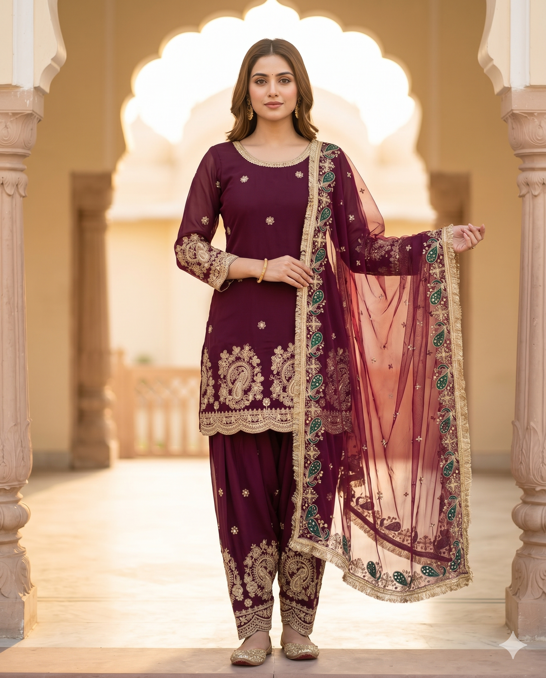 Neo-Classic Sage Couture Salwar Suit